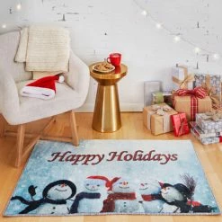 Cheapest ✔️ Mohawk Home Prismatic Snowmen Cheer Area Rug - 2'6" X 4'2" 🎉