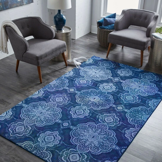 Best reviews of 🧨 Mohawk Home Isabella Ornamental Medallion Area Rug Blue ❤️ 2 Best reviews of 🧨 Mohawk Home Isabella Ornamental Medallion Area Rug Blue ❤️ - Image 2