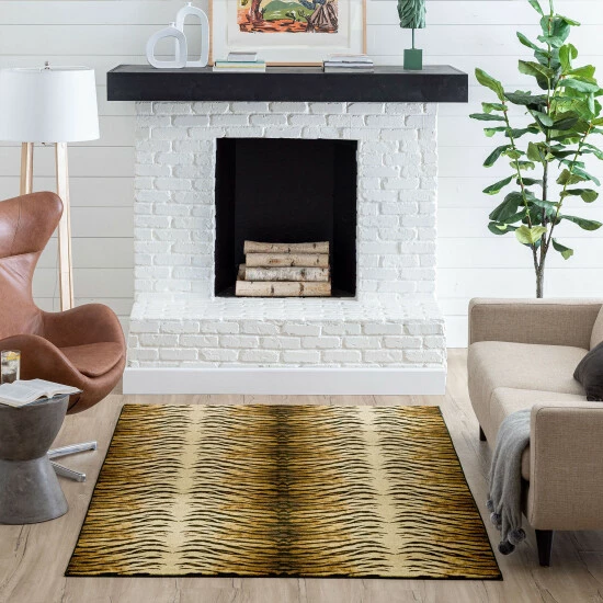 Promo ๐ Mohawk Home Tiger Skin Animal Print Area Rug Brown ๐ 3 Promo ๐ Mohawk Home Tiger Skin Animal Print Area Rug Brown ๐ - Image 3