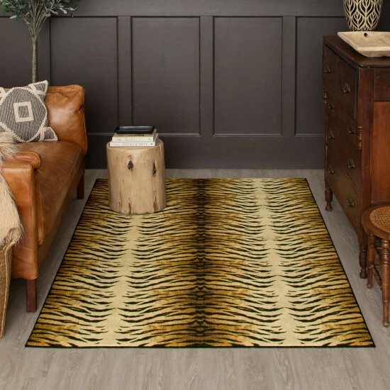 Promo ๐ Mohawk Home Tiger Skin Animal Print Area Rug Brown ๐ 5 Promo ๐ Mohawk Home Tiger Skin Animal Print Area Rug Brown ๐ - Image 5