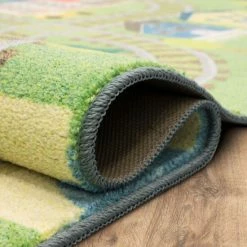 Brand new 👍 Mohawk Home Train Track Play Kids Area Rug Green/blue/red ❤️ -Mohawk Home shop unnamed file 3964