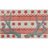 Hot Sale ⭐ Mohawk Home Holiday Antlers Red Area Rug Ivory/red/grey/black ⌛