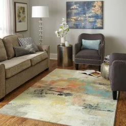 Wholesale 💯 Mohawk Home Painted Gaze Abstract Area Rug ⭐