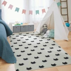 Best Sale 🤩 Mohawk Home Mohawk Prismatic Kitty Cat Cream Area Rug 🔥