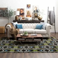 New 🎁 Mohawk Home Celinda Charcoal Area Rug 😍