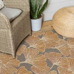 Coupon 😉 Mohawk Home Indoor/Outdoor Thale Blossom Botanical Patio Area Rug Navy 🔔 -Mohawk Home shop unnamed file 4045