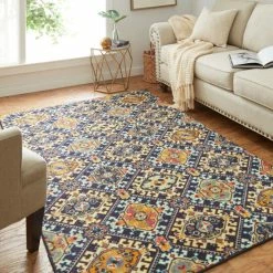 Best Sale 💯 Mohawk Home Isle Ornamental Medallion Area Rug Purple 🔔