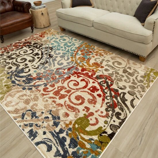 Buy ๐ Mohawk Home Metropolitan Renne Floral Swirl Area Rug ๐ 2 Buy ๐ Mohawk Home Metropolitan Renne Floral Swirl Area Rug ๐ - Image 2