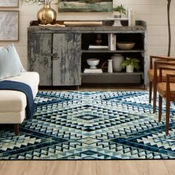 Discount 🧨 Mohawk Home Bethanee Blue Area Rug ✨