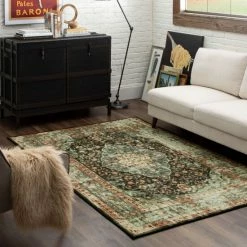 Top 10 💯 Mohawk Home Bellepoint Traditional Persian Medallion Area Rug Faded Sky 😍 -Mohawk Home shop unnamed file 4114