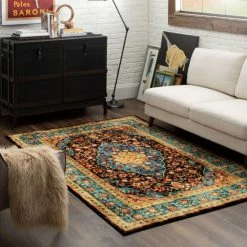 Top 10 💯 Mohawk Home Bellepoint Traditional Persian Medallion Area Rug Faded Sky 😍 -Mohawk Home shop unnamed file 4115