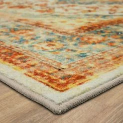 Top 10 💯 Mohawk Home Bellepoint Traditional Persian Medallion Area Rug Faded Sky 😍 -Mohawk Home shop unnamed file 4118