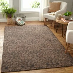 Discount ⌛ Mohawk Home Bonjour Damask Floral Area Rug Charcoal 💯 -Mohawk Home shop unnamed file 4131