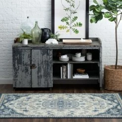 Budget 😍 Mohawk Home Shanay Navy Oriental Floral Area Rug 🥰