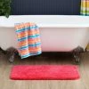 Outlet 👍 Mohawk Home Machine Washable Royal Bath Mat Hot Pink 🧨