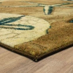 Hot Sale ⌛ Mohawk Home Tide Pool Shells Coastal Area Rug Beige/blue/tan 👏 -Mohawk Home shop unnamed file 4178