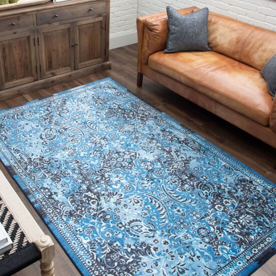 Discount ๐ฅ Mohawk Home Garden City Distressed Floral Area Rug Purple ๐ 2 Discount ๐ฅ Mohawk Home Garden City Distressed Floral Area Rug Purple ๐ - Image 2