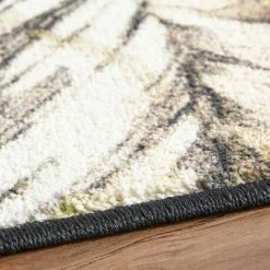 Promo 🎁 Mohawk Home Painted Feathers Boho Southwestern Area Rug Green/tan 💯 -Mohawk Home shop unnamed file 4189