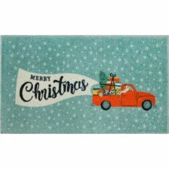 Best Pirce 🔔 Mohawk Home 🎄 Christmas Present Truck Multi Area Rug Blue/ivory 🛒