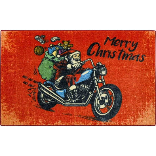 Discount ๐ Mohawk Home Motorcycle Santa Holiday Accent Area Rug โ 3 Discount ๐ Mohawk Home Motorcycle Santa Holiday Accent Area Rug โ - Image 3