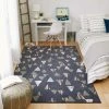 Cheap 🔥 Mohawk Home Volga Geometric Triangle Area Rug Navy 🔔