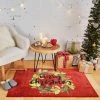 Best Pirce ✨ Mohawk Home Prismatic 🎁 Christmas Wreath Area Rug - 2'6 X 4'2 - 2'6 X 4'2 Grey / Green / Red 🔥