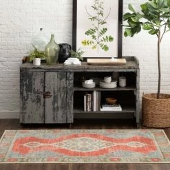 Best reviews of 👍 Mohawk Home Mismere Traditional Distressed Medallion Area Rug Red/blue/gray 👍