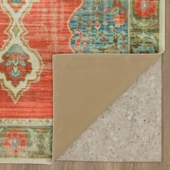 Best reviews of 👍 Mohawk Home Mismere Traditional Distressed Medallion Area Rug Red/blue/gray 👍 -Mohawk Home shop unnamed file 4368