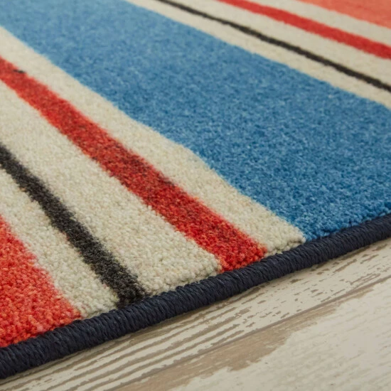 Deals 🥰 Mohawk Home Coastal Stripe Area Rug Red 🤩 6 Deals 🥰 Mohawk Home Coastal Stripe Area Rug Red 🤩 - Image 6