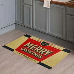 Promo ⭐ Mohawk Home Most Wonderful Time Beige Kitchen Mat 🥰