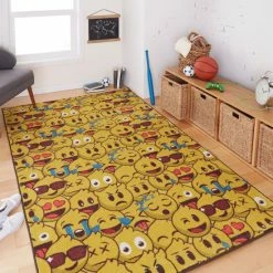 New 🔥 Mohawk Home Emoji Play Kids Area Rug 👏
