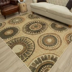 Discount 🤩 Mohawk Home Crete Transitional Geometric Medallion Area Rug Grey 🎁