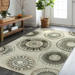 Discount 🤩 Mohawk Home Crete Transitional Geometric Medallion Area Rug Grey 🎁 -Mohawk Home shop unnamed file 4601