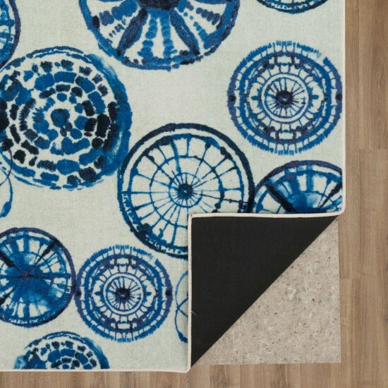 Brand new โญ Mohawk Home Navy Bohemian Circle Medallion Area Rug ๐ 5 Brand new โญ Mohawk Home Navy Bohemian Circle Medallion Area Rug ๐ - Image 5