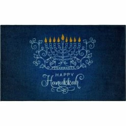 Coupon ⭐ Mohawk Home Hanukkah Menorah Multi Area Rug Blue/yellow 👍
