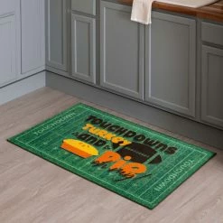 Outlet 🔥 Mohawk Home Touchdown Turkey Pie Green" Kitchen Mat 😍