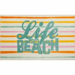 Best Sale 🎉 Mohawk Home Life Is A Beach Seaglass Mat 😀