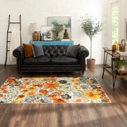 Best deal ⭐ Mohawk Home Floral Blossoms Area Rug Multi 💯 -Mohawk Home shop unnamed file 470