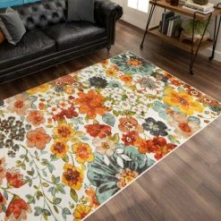 Best deal ⭐ Mohawk Home Floral Blossoms Area Rug Multi 💯 -Mohawk Home shop unnamed file 471