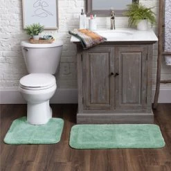Brand new 🎉 Mohawk Home Machine Washable Facet Striped Border Bath Set 🧨 -Mohawk Home shop unnamed file 4730
