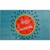 Top 10 ✔️ Mohawk Home Hello 🌞 Summer Aqua Mat Blue ⌛