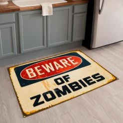 Deals 👏 Mohawk Home Beware Of Zombies Natural Kitchen Mat 🛒 -Mohawk Home shop unnamed file 4823