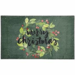 Best Pirce ✨ Mohawk Home Prismatic 🎁 Christmas Wreath Area Rug - 2'6 X 4'2 - 2'6 X 4'2 Grey / Green / Red 🔥 -Mohawk Home shop unnamed file 49