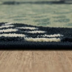 Cheap 🌟 Mohawk Home Foliage Friends Floral Medallion Area Rug Blue/cream 😀 -Mohawk Home shop unnamed file 556