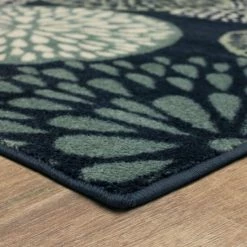 Cheap 🌟 Mohawk Home Foliage Friends Floral Medallion Area Rug Blue/cream 😀 -Mohawk Home shop unnamed file 558