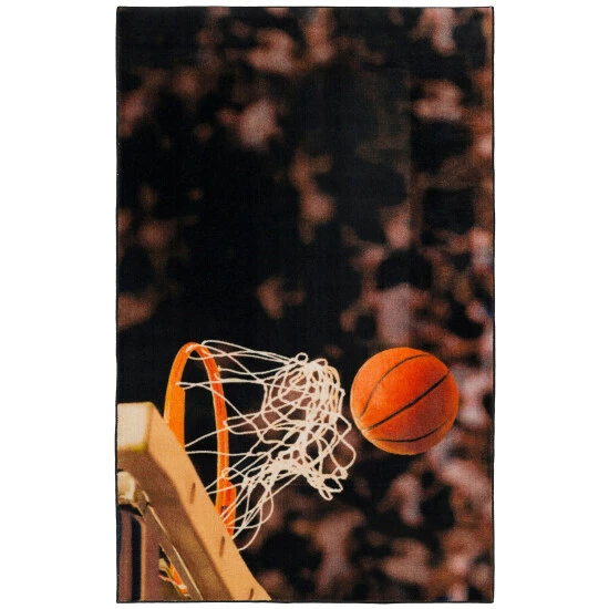 Best Pirce ๐ฅฐ Mohawk Home ๐ Basketball Hoop Sports Area Rug Orange/black/white โ 2 Best Pirce ๐ฅฐ Mohawk Home ๐ Basketball Hoop Sports Area Rug Orange/black/white โ - Image 2