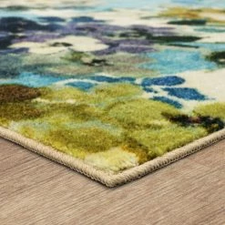 Coupon 🤩 Mohawk Home Hydrangea Blooms Floral Area Rug Blue/green 😍 -Mohawk Home shop unnamed file 631