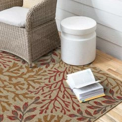 Budget 🔔 Mohawk Home Indoor/Outdoor Sea Kelp Nautical Patio Area Rug Blue ❤️ -Mohawk Home shop unnamed file 647