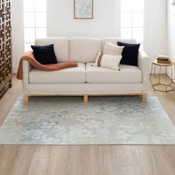 Deals 🧨 Mohawk Home Stamped Floral Abstract Area Rug Natural 🤩