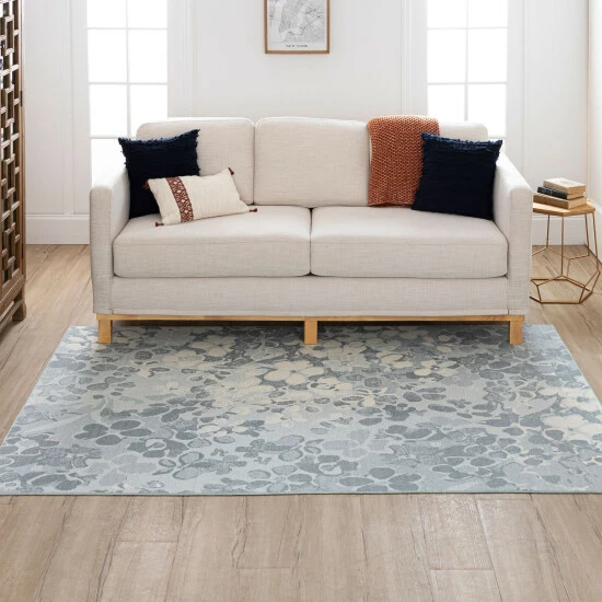 Deals 🧨 Mohawk Home Stamped Floral Abstract Area Rug Natural 🤩 3 Deals 🧨 Mohawk Home Stamped Floral Abstract Area Rug Natural 🤩 - Image 3